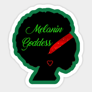 I Am A Melanin Goddess! Sticker